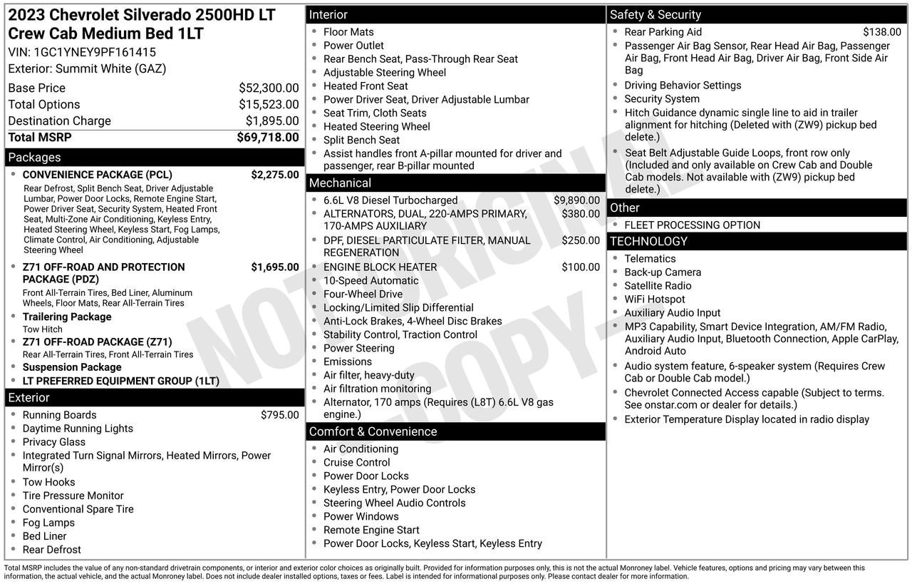 Used 2023 Chevrolet Silverado 2500 LT w/ Convenience Package AWD/4WD image 28