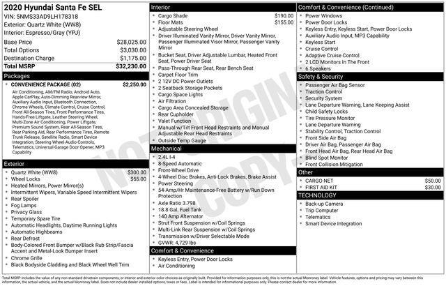 Used 2020 Hyundai Santa Fe SEL w/ Convenience Package image 3