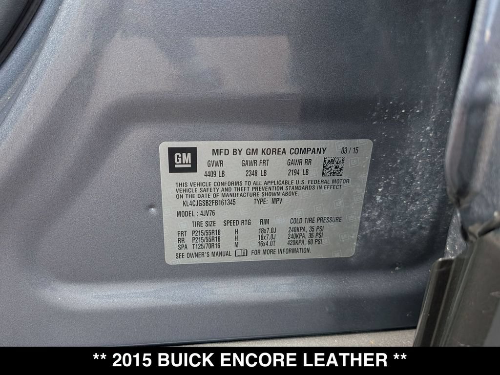 Used 2015 Buick Encore Leather AWD/4WD image 28