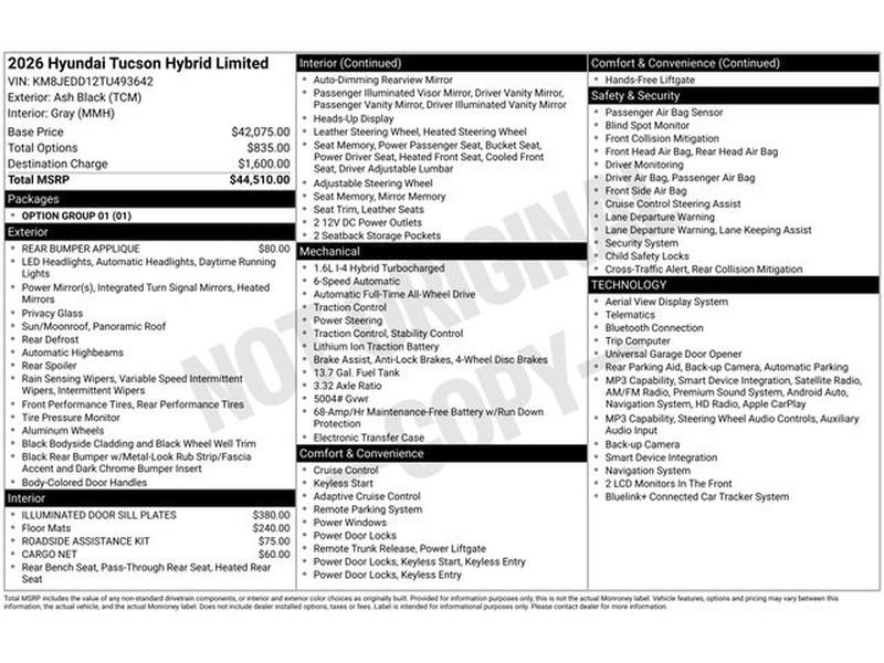 Used 2026 Hyundai Tucson Limited
