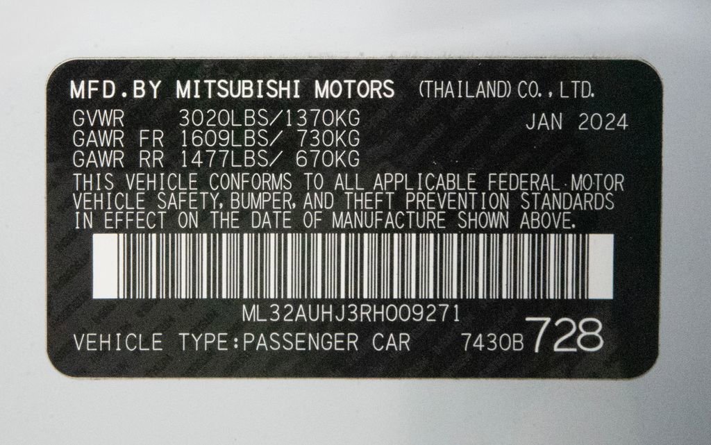 Used 2024 Mitsubishi Mirage ES image 28