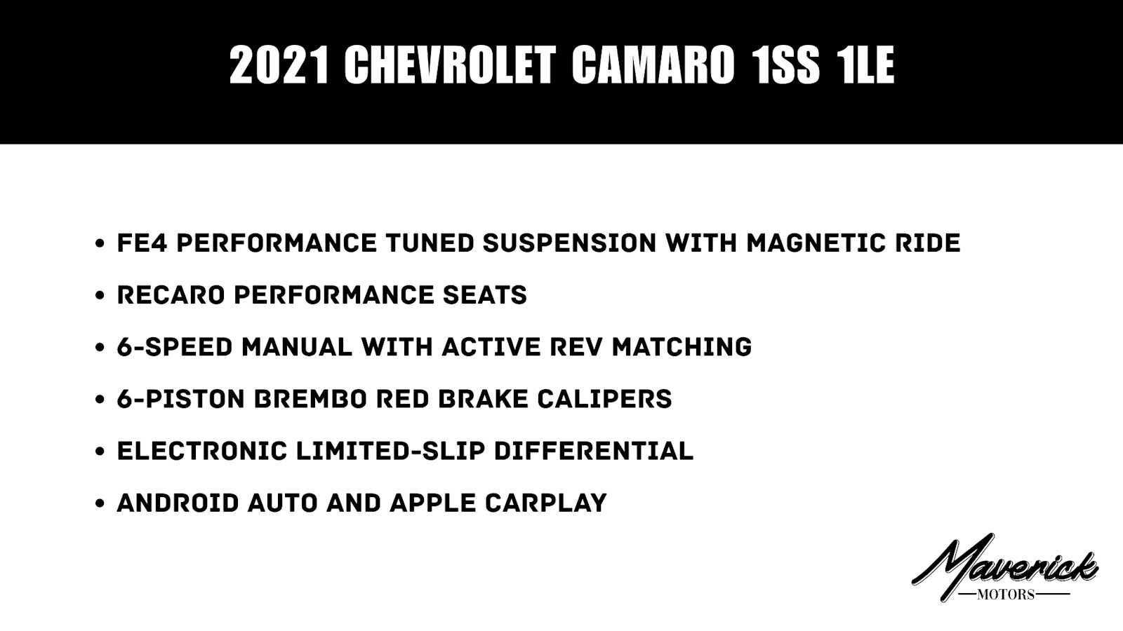 Used 2021 Chevrolet Camaro SS RWD image 47