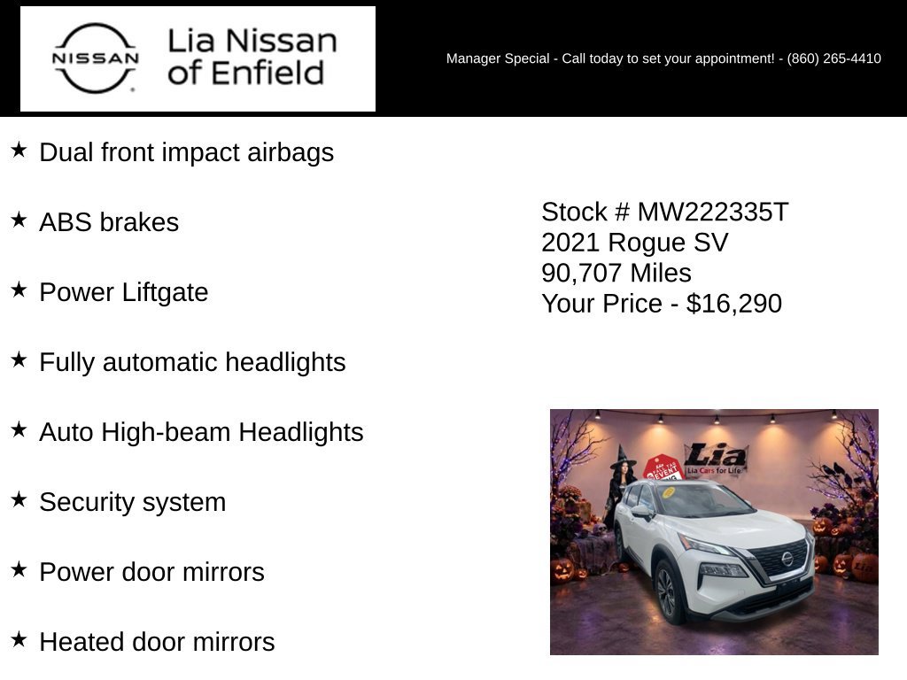 Used 2021 Nissan Rogue SV w/ Premium Package AWD/4WD image 20