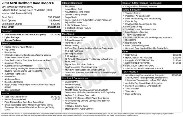 Used 2023 MINI Cooper S w/ Signature Upholstery Package FWD image 6