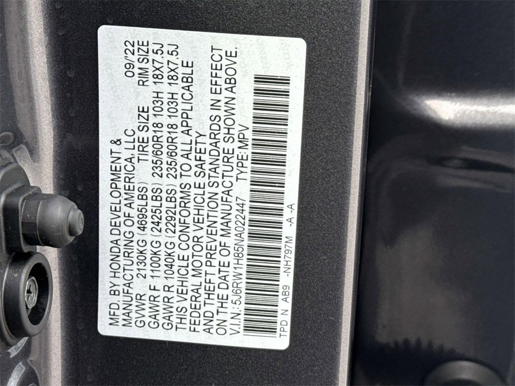 Certified 2022 Honda CR-V EX-L image 32