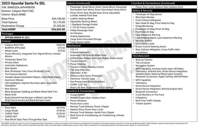 Used 2023 Hyundai Santa Fe SEL image 10