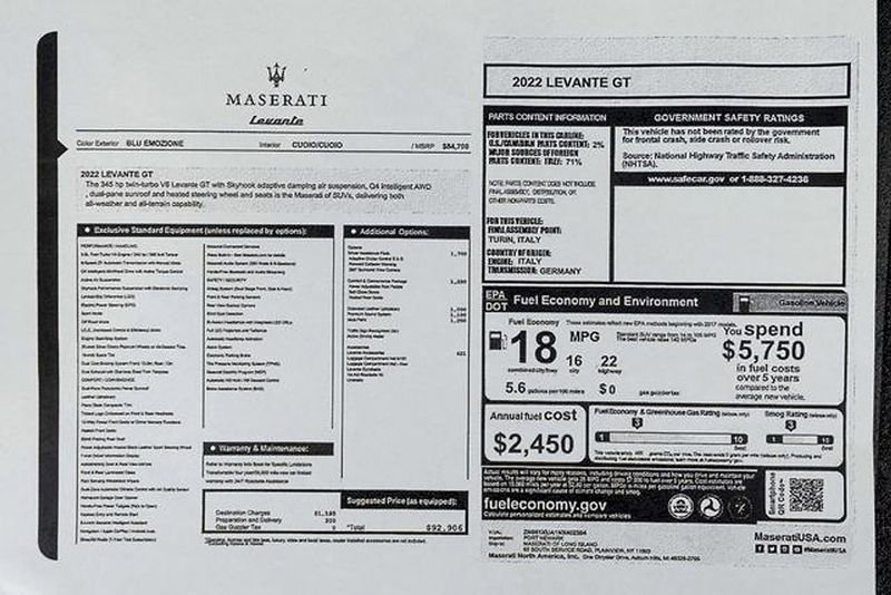 Used 2022 Maserati Levante GT image 48