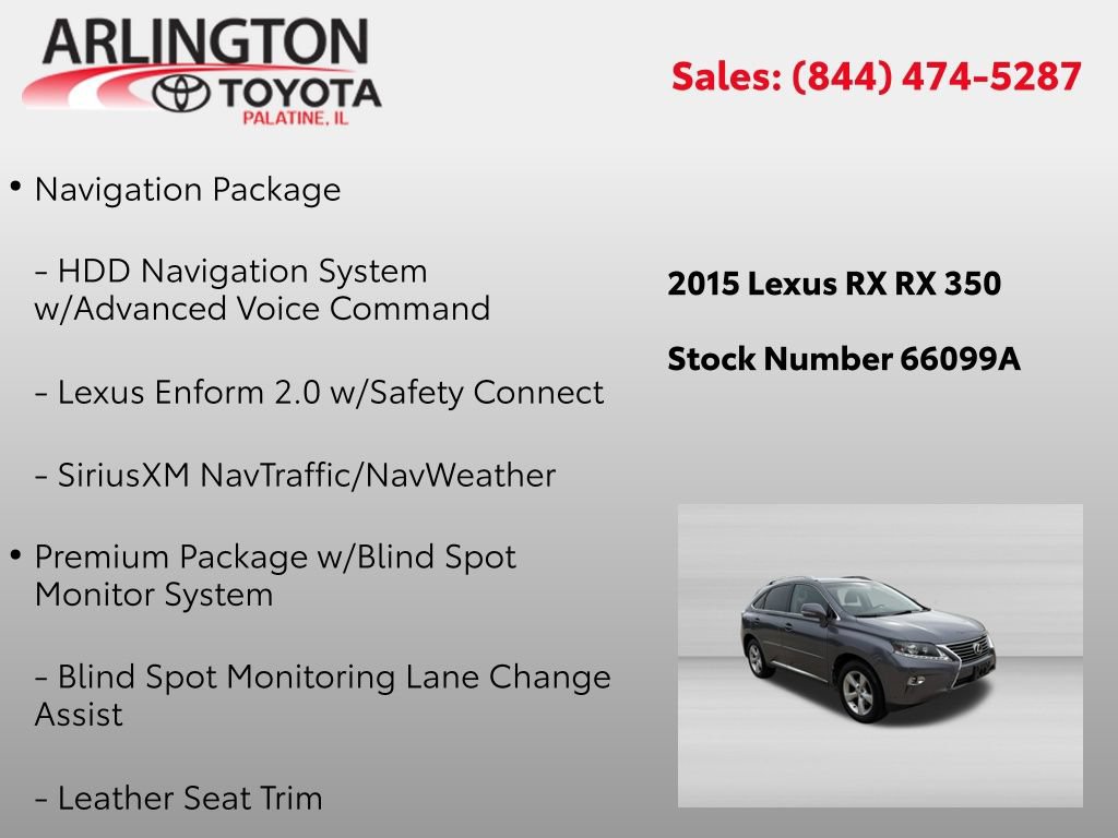 Used 2015 Lexus RX 350 AWD image 2
