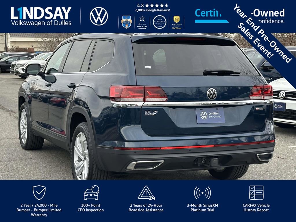 Used 2022 Volkswagen Atlas SE w/ Panoramic Sunroof Package image 5