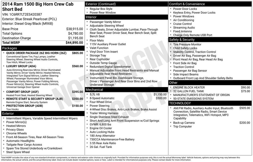 Used 2014 RAM 1500 Big Horn image 4