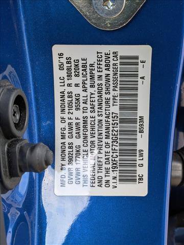 Used 2016 Honda Civic EX-L image 19