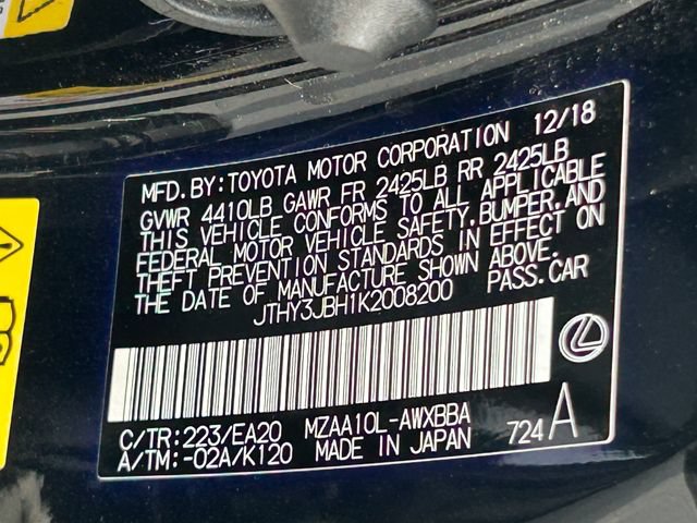 Used 2019 Lexus UX 200 w/ Accessory Package 2 FWD image 37