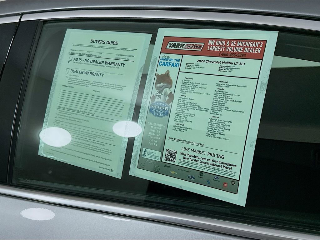 Used 2024 Chevrolet Malibu LT image 14