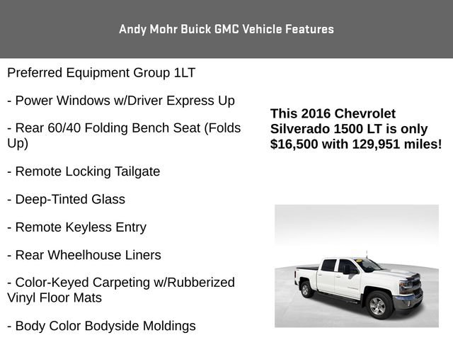Used 2016 Chevrolet Silverado 1500 LT w/ True North Edition AWD/4WD image 8