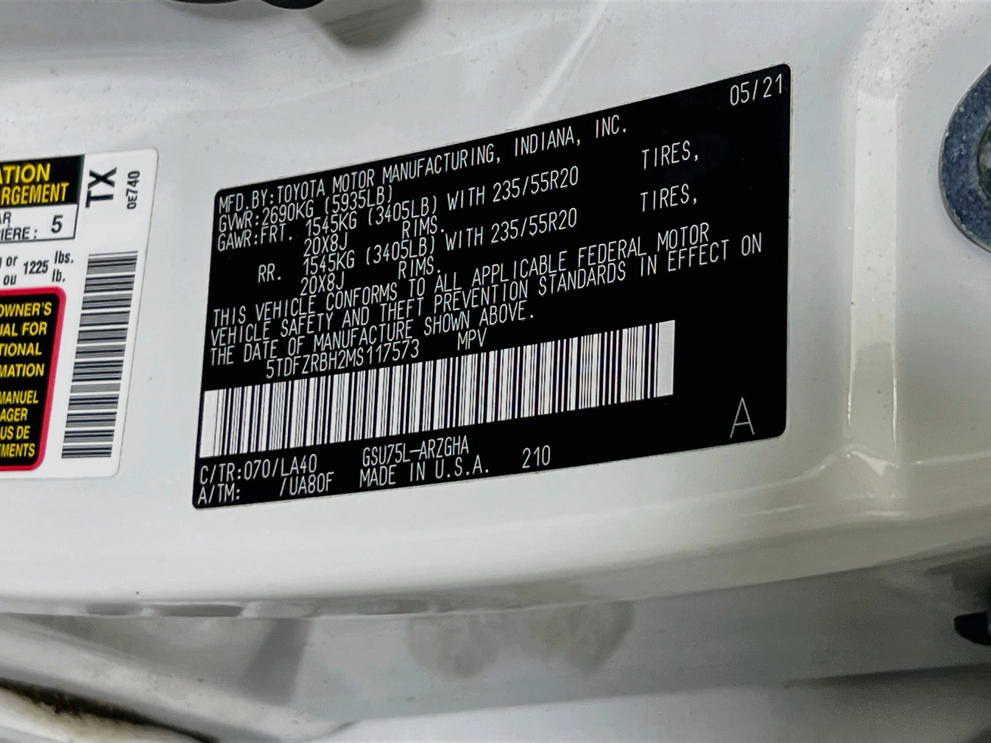 Used 2021 Toyota Highlander Platinum image 33