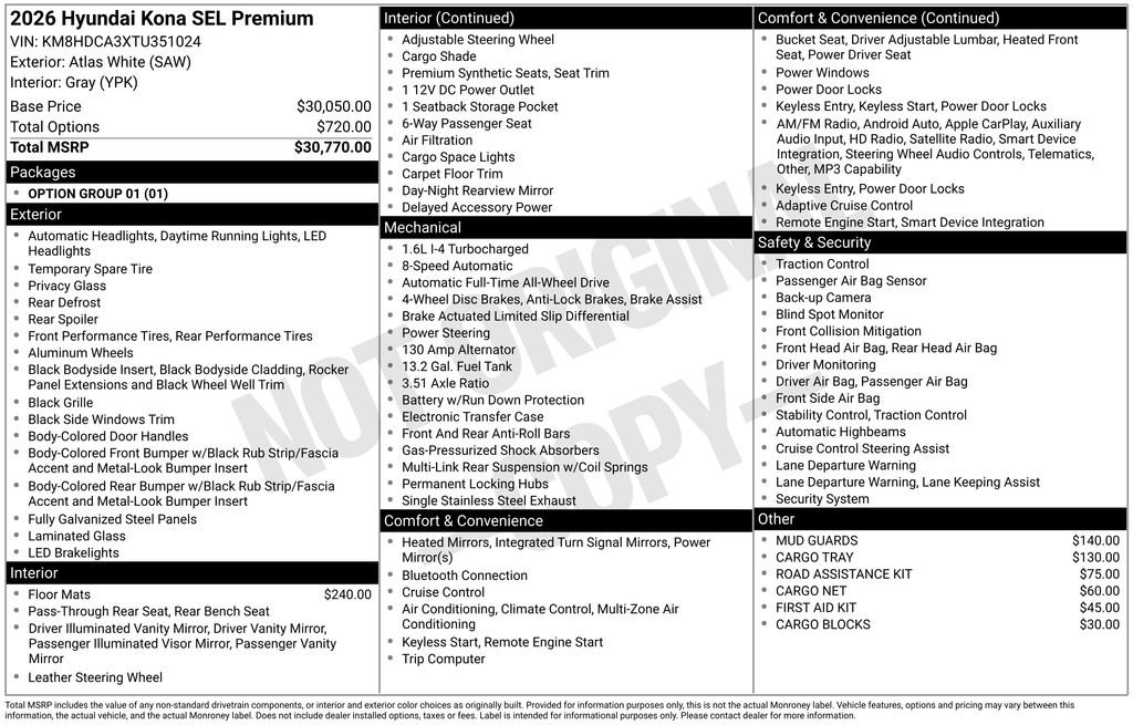 New 2026 Hyundai Kona SEL Premium image 34