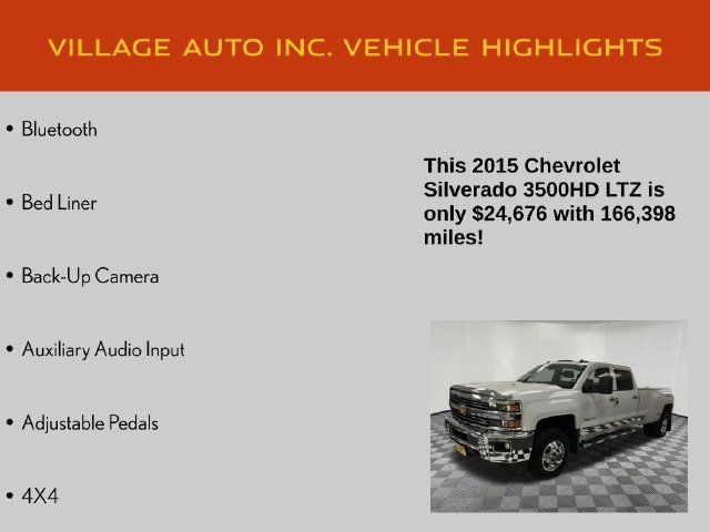 Used 2015 Chevrolet Silverado 3500 LTZ w/ LTZ Plus Package AWD/4WD image 21