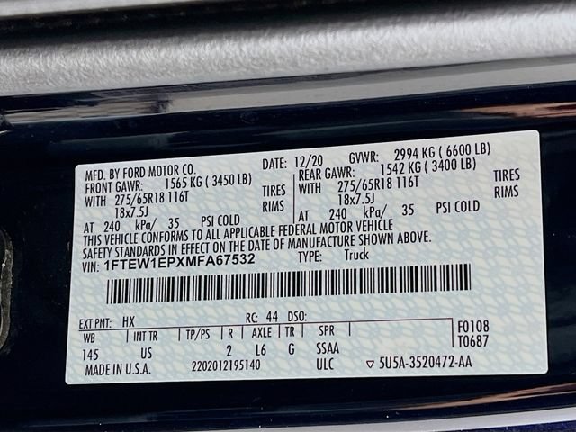 Used 2021 Ford F150 XLT w/ Equipment Group 302A High image 29