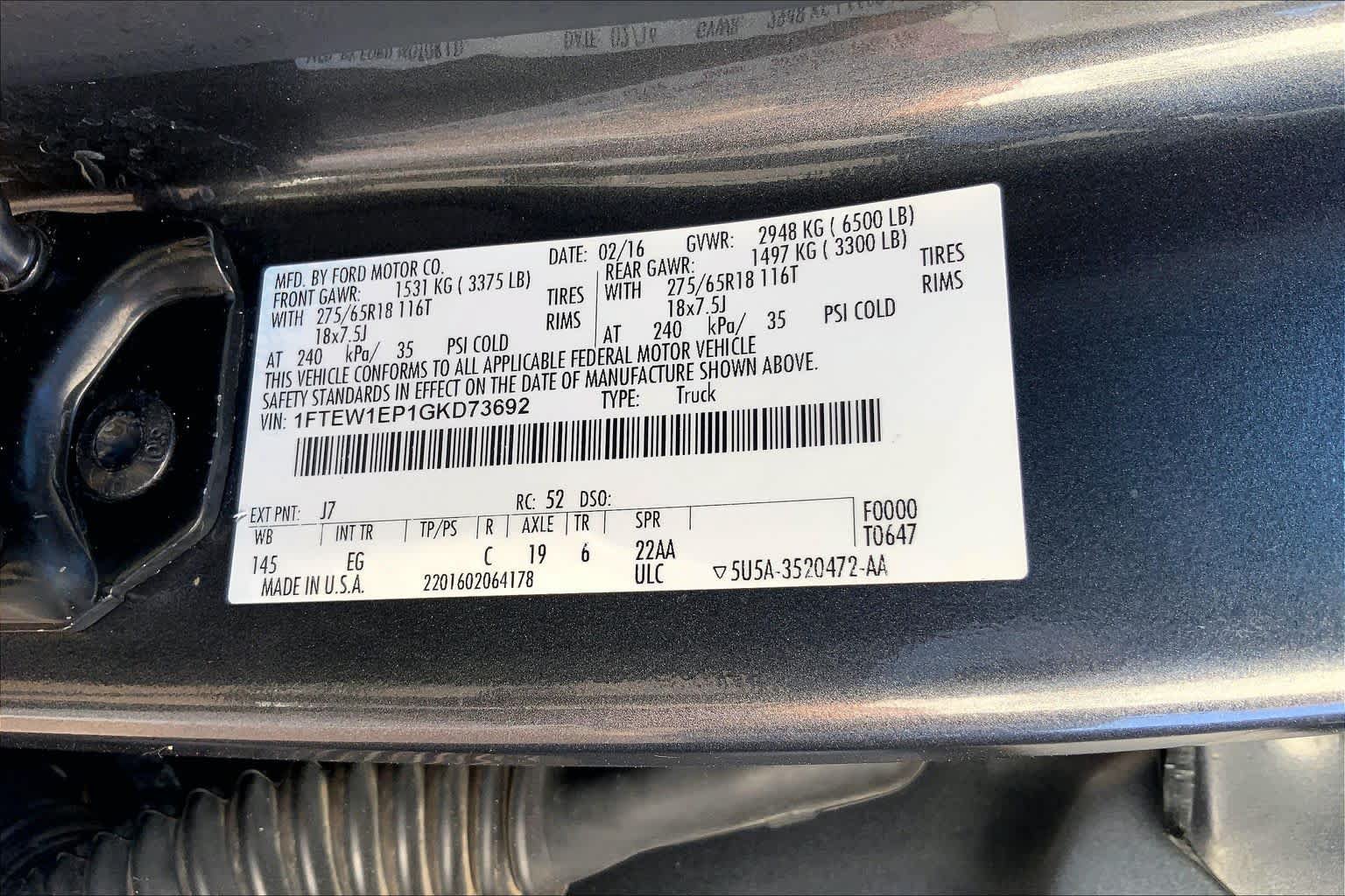 Used 2016 Ford F150 Lariat AWD/4WD image 36