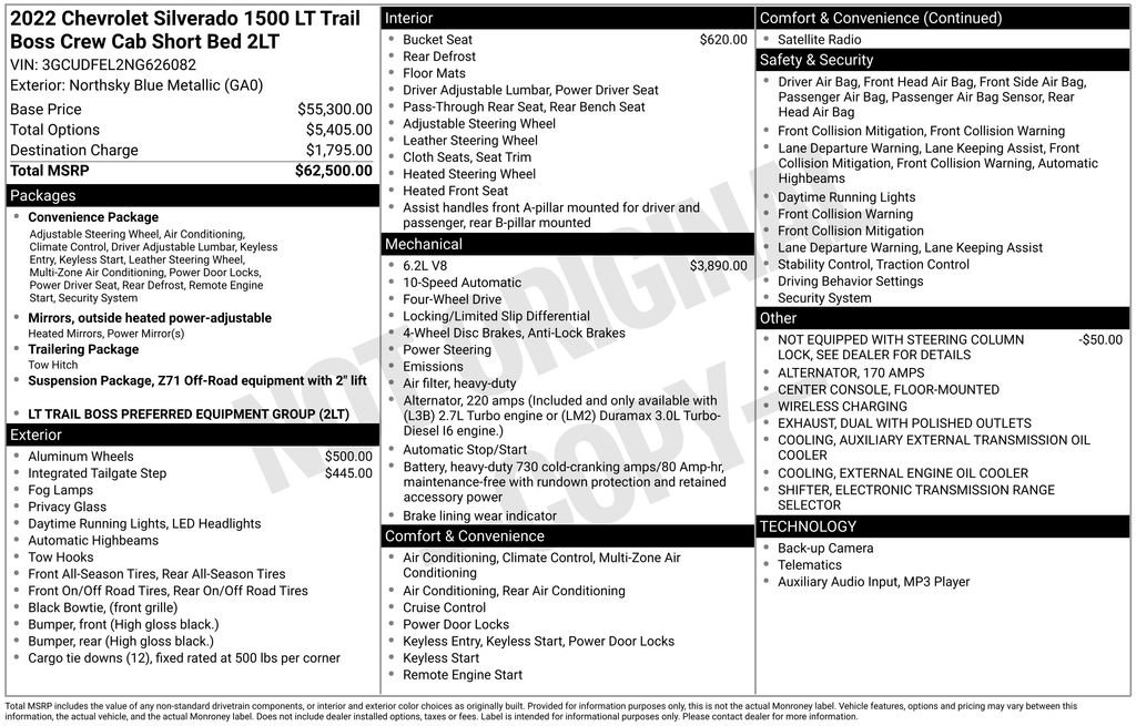 Used 2022 Chevrolet Silverado 1500 LT Trail Boss AWD/4WD image 6