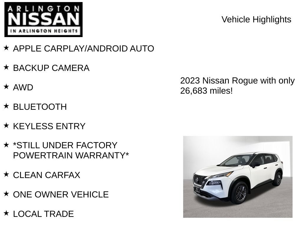 Used 2023 Nissan Rogue S AWD/4WD image 7