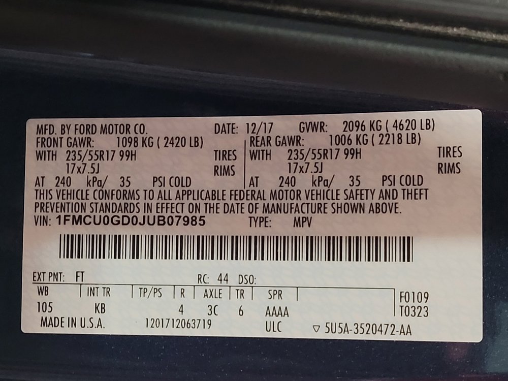 Used 2018 Ford Escape SE FWD image 33