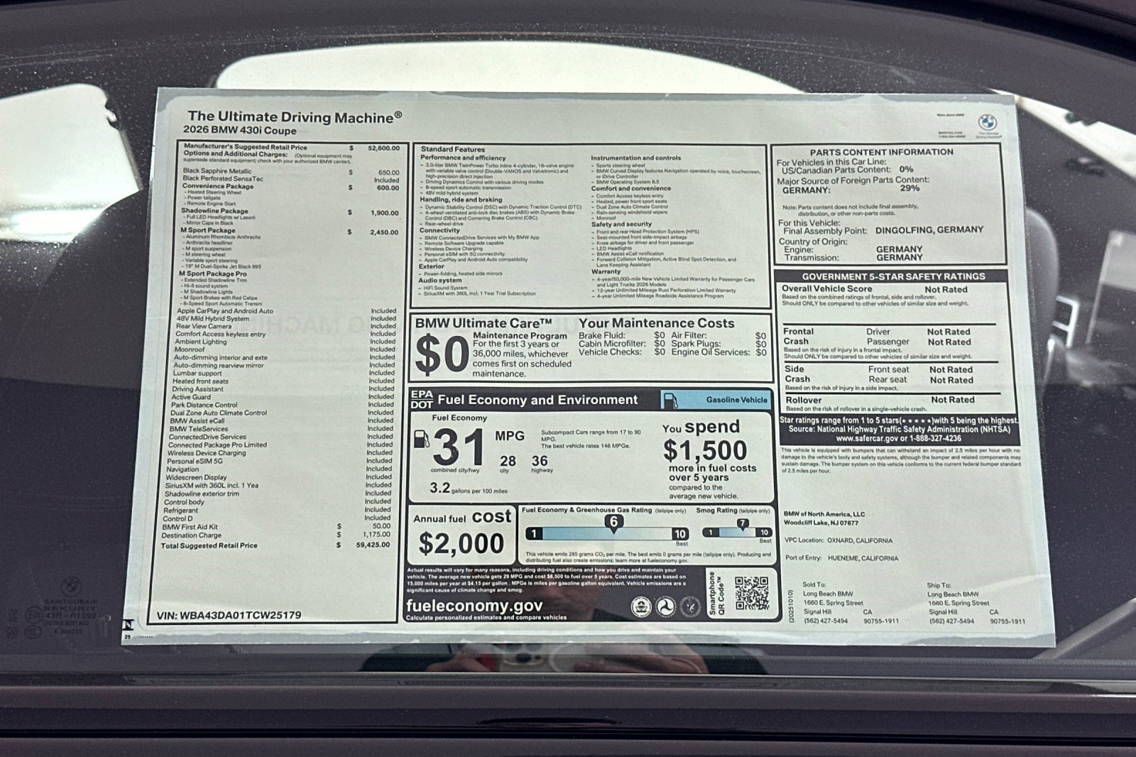 Used 2026 BMW 430i Coupe w/ M Sport Package image 29