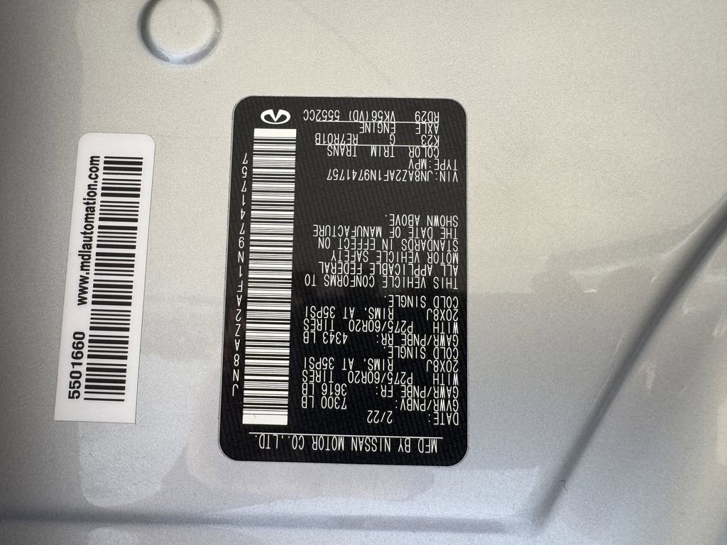 Used 2022 INFINITI QX80 Luxe w/ Cargo Package image 32