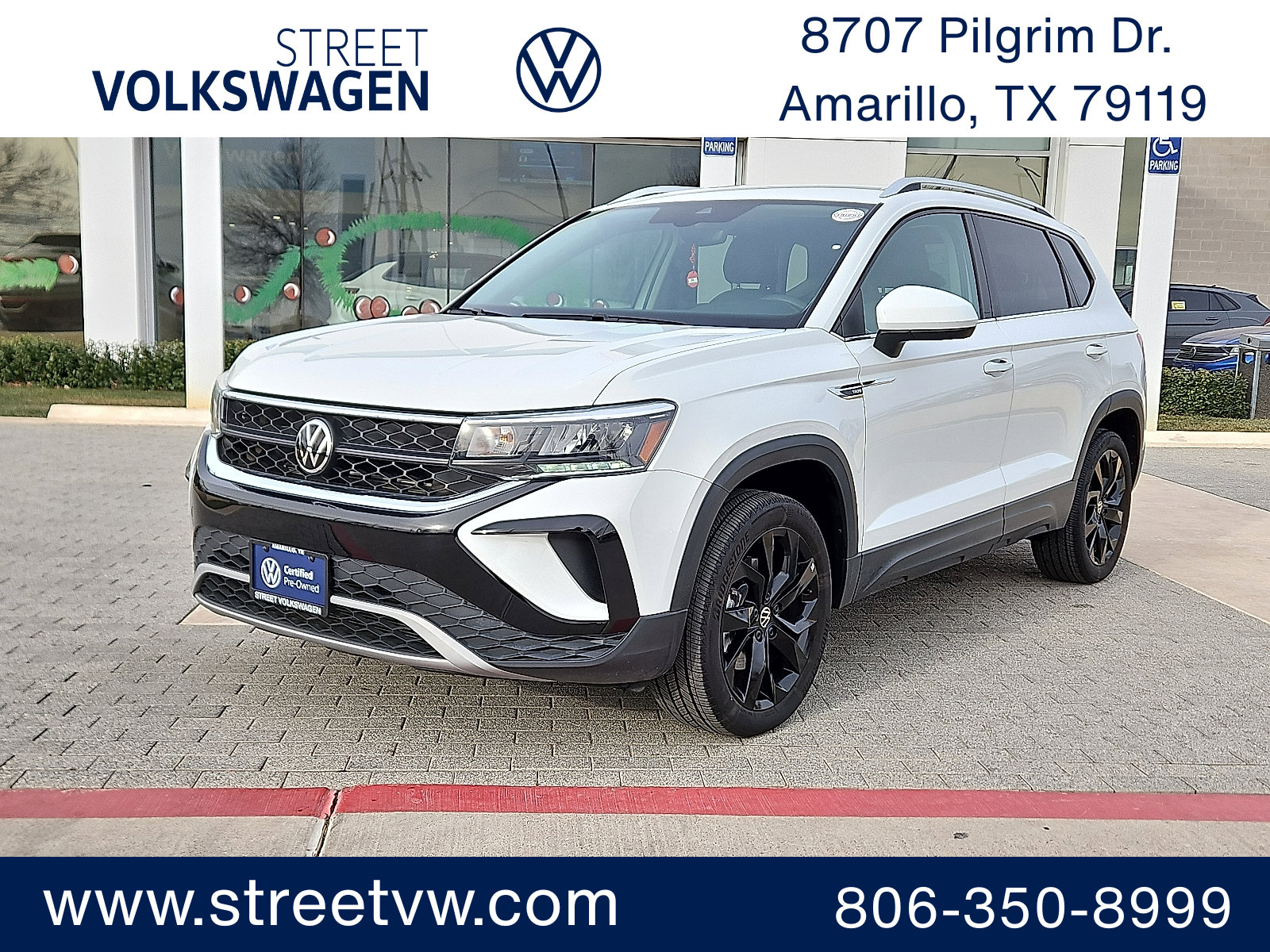 Certified 2023 Volkswagen Taos SE w/ Black Wheel Package image 1