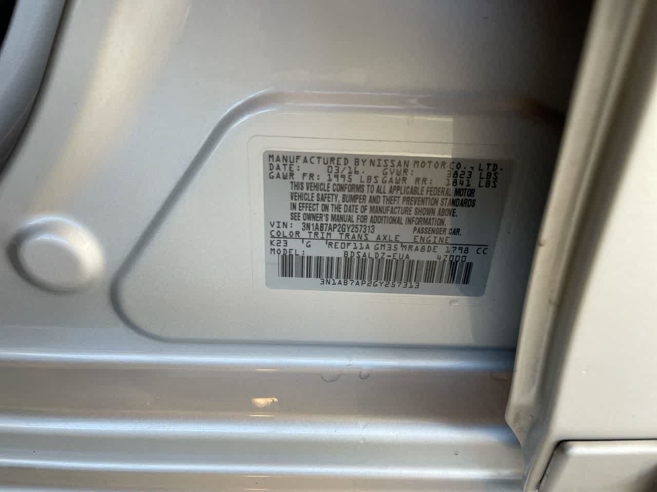 Used 2016 Nissan Sentra SV w/ Driver's Assist Package FWD image 27
