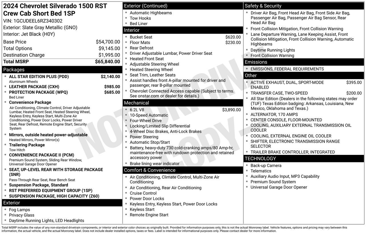 Used 2024 Chevrolet Silverado 1500 RST w/ All Star Edition Plus image 33