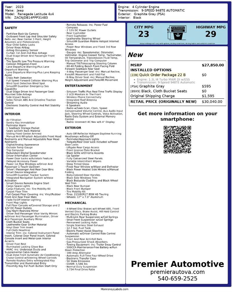 Used 2023 Jeep Renegade Latitude image 2