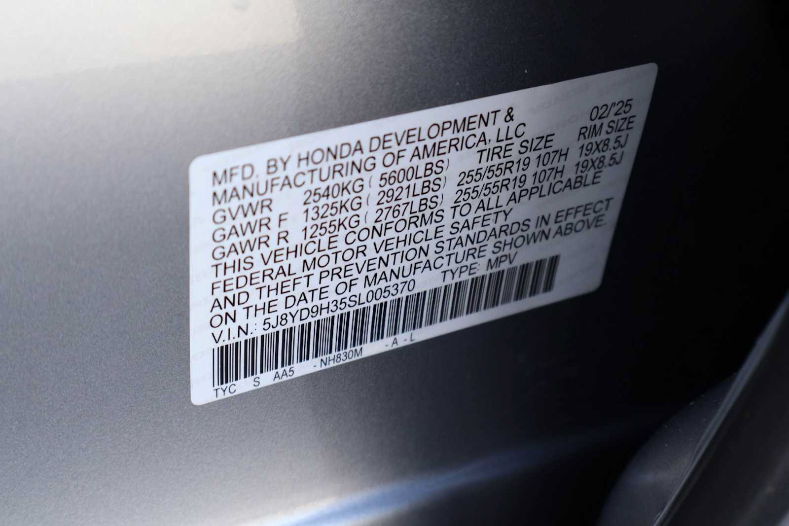 Certified 2025 Acura MDX FWD image 21
