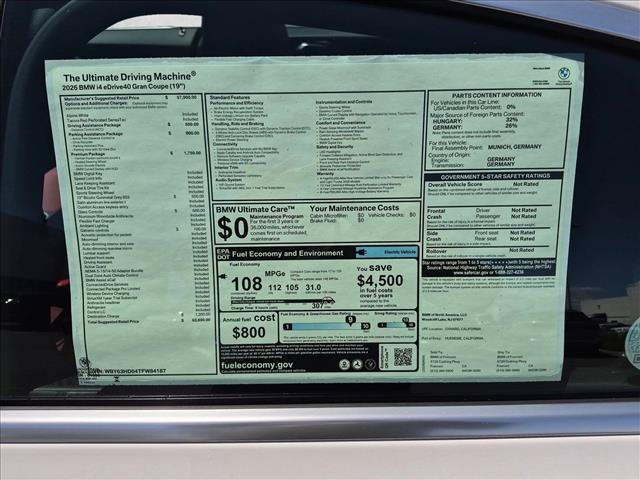 New 2026 BMW i4 eDrive40 w/ Premium Package RWD image 18