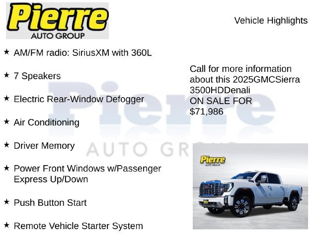Used 2025 GMC Sierra 3500 Denali w/ Denali Reserve Package AWD/4WD image 14