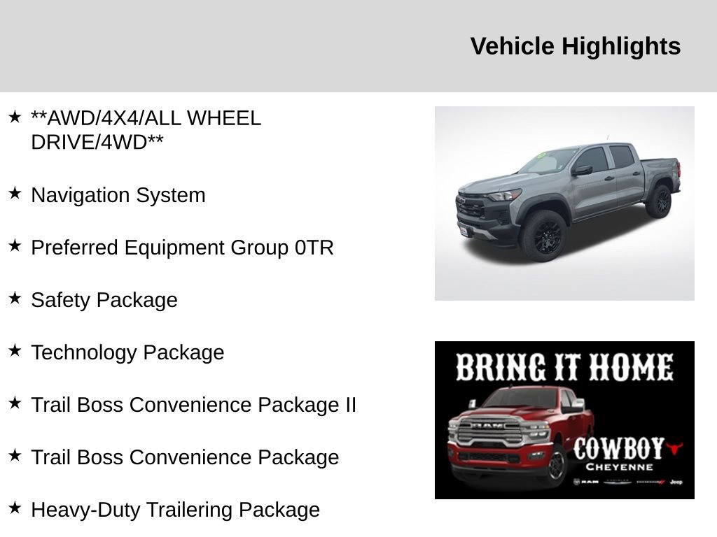 Used 2024 Chevrolet Colorado Trail Boss w/ Technology Package AWD/4WD video 2