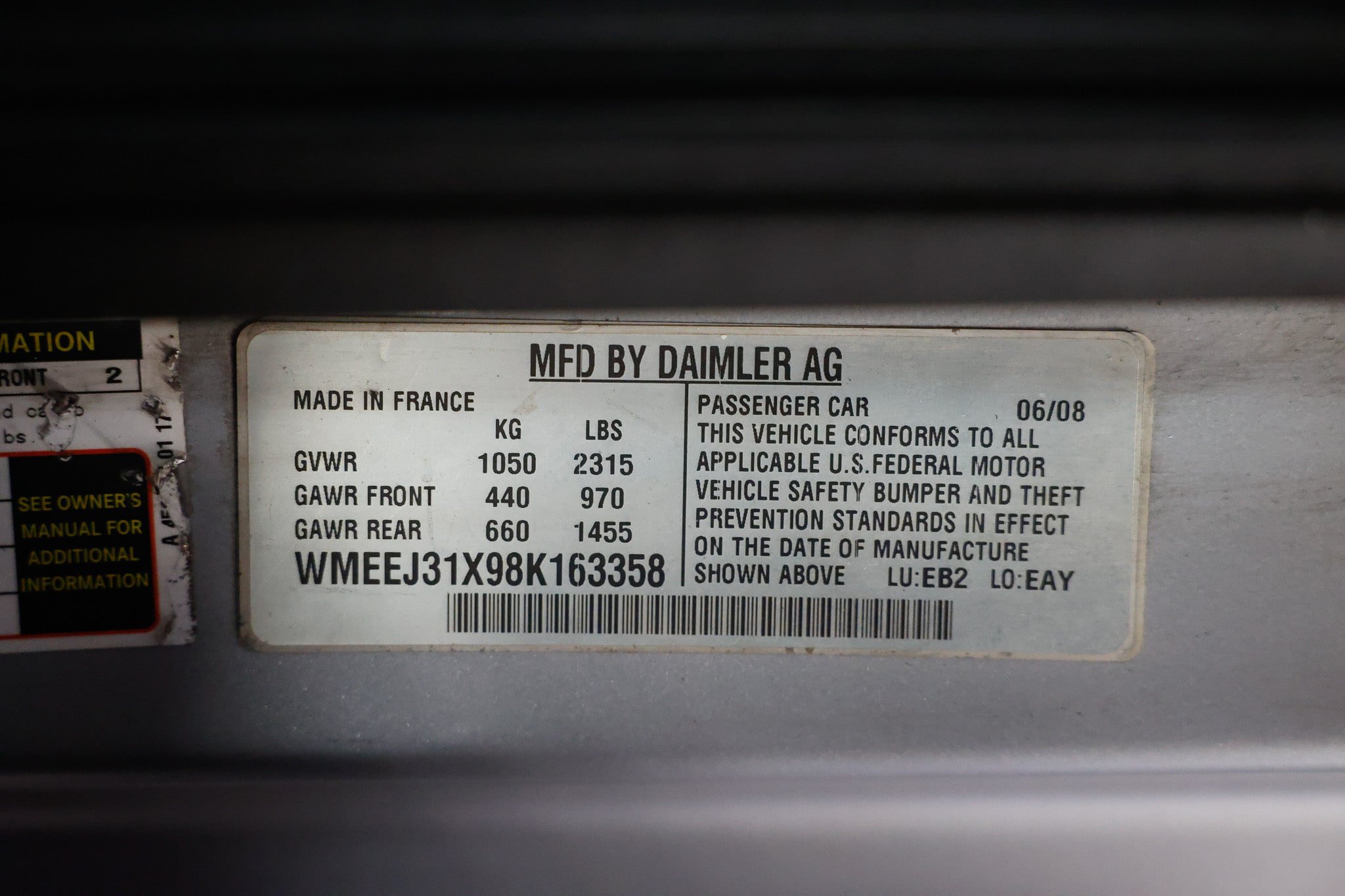 Used 2008 smart fortwo pure RWD image 44