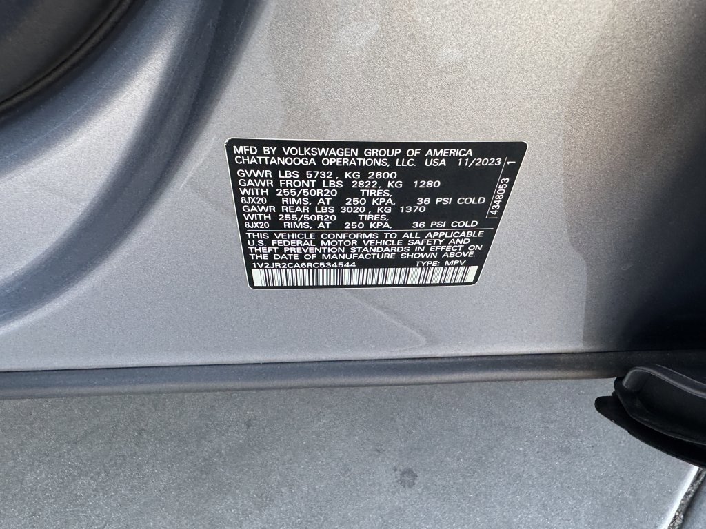 Used 2024 Volkswagen Atlas SE w/ Panoramic Sunroof Package image 47