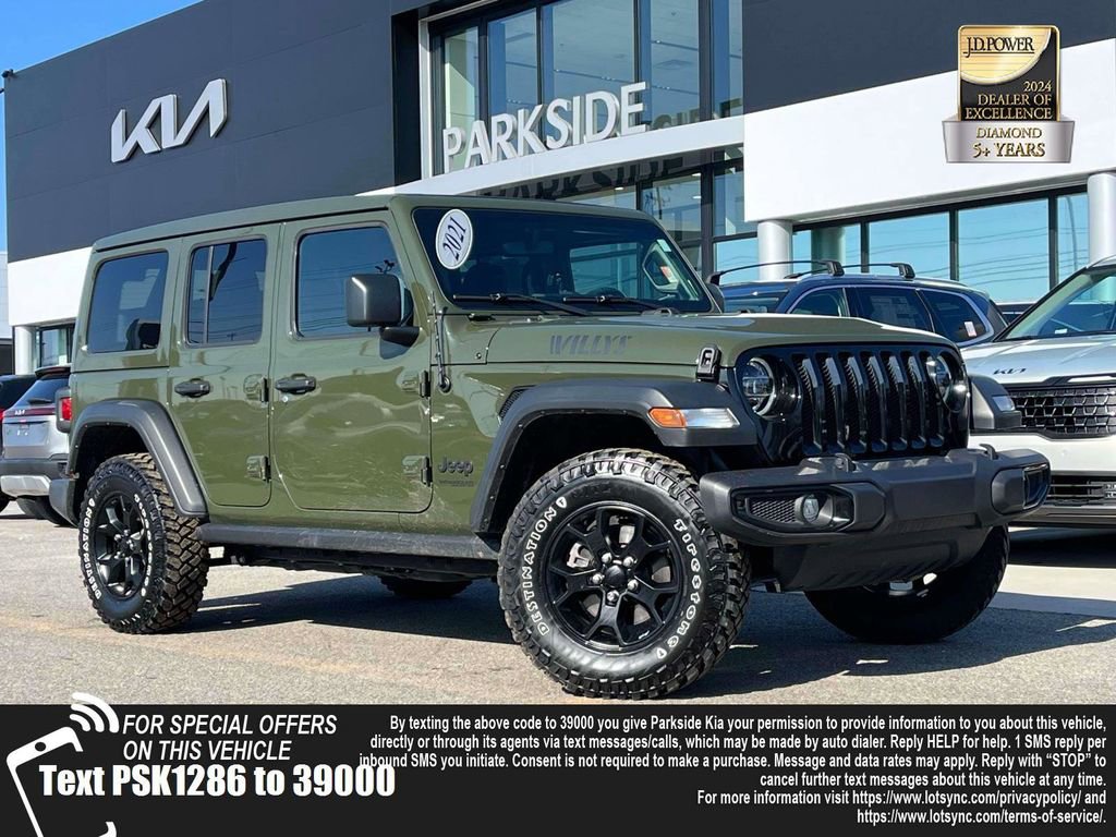Used 2021 Jeep Wrangler Unlimited Sport image 1