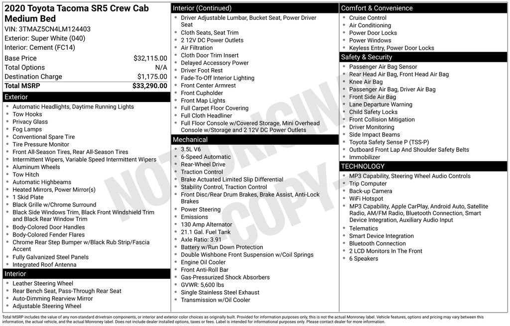 Used 2020 Toyota Tacoma SR5 RWD image 30