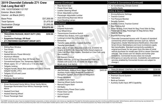 Used 2019 Chevrolet Colorado Z71 image 33