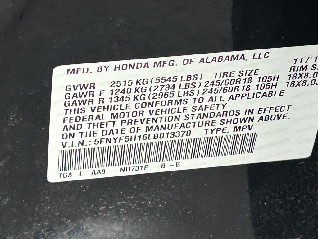 Used 2020 Honda Pilot LX image 35