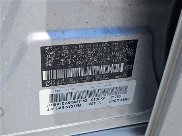 Used 2017 Lexus IS 200t RWD image 24