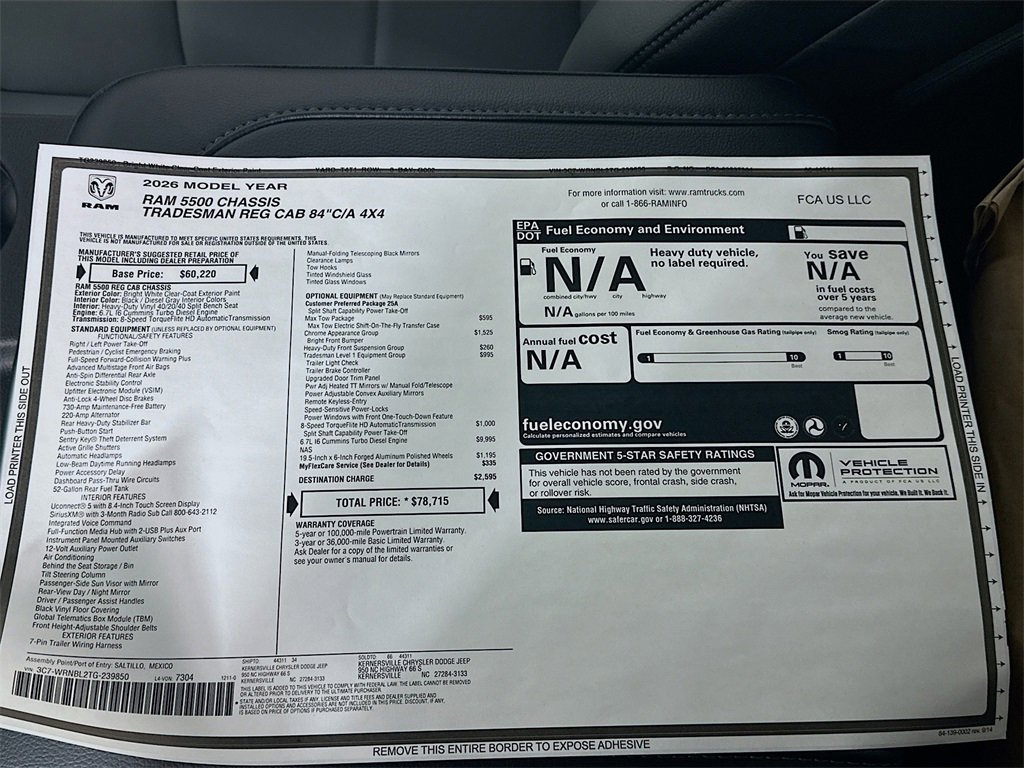 New 2026 RAM 5500 Tradesman w/ Chrome Appearance Group image 21