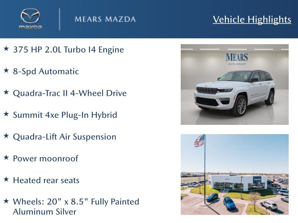 Used 2022 Jeep Grand Cherokee Summit w/ Advanced Protech Group IV image 2