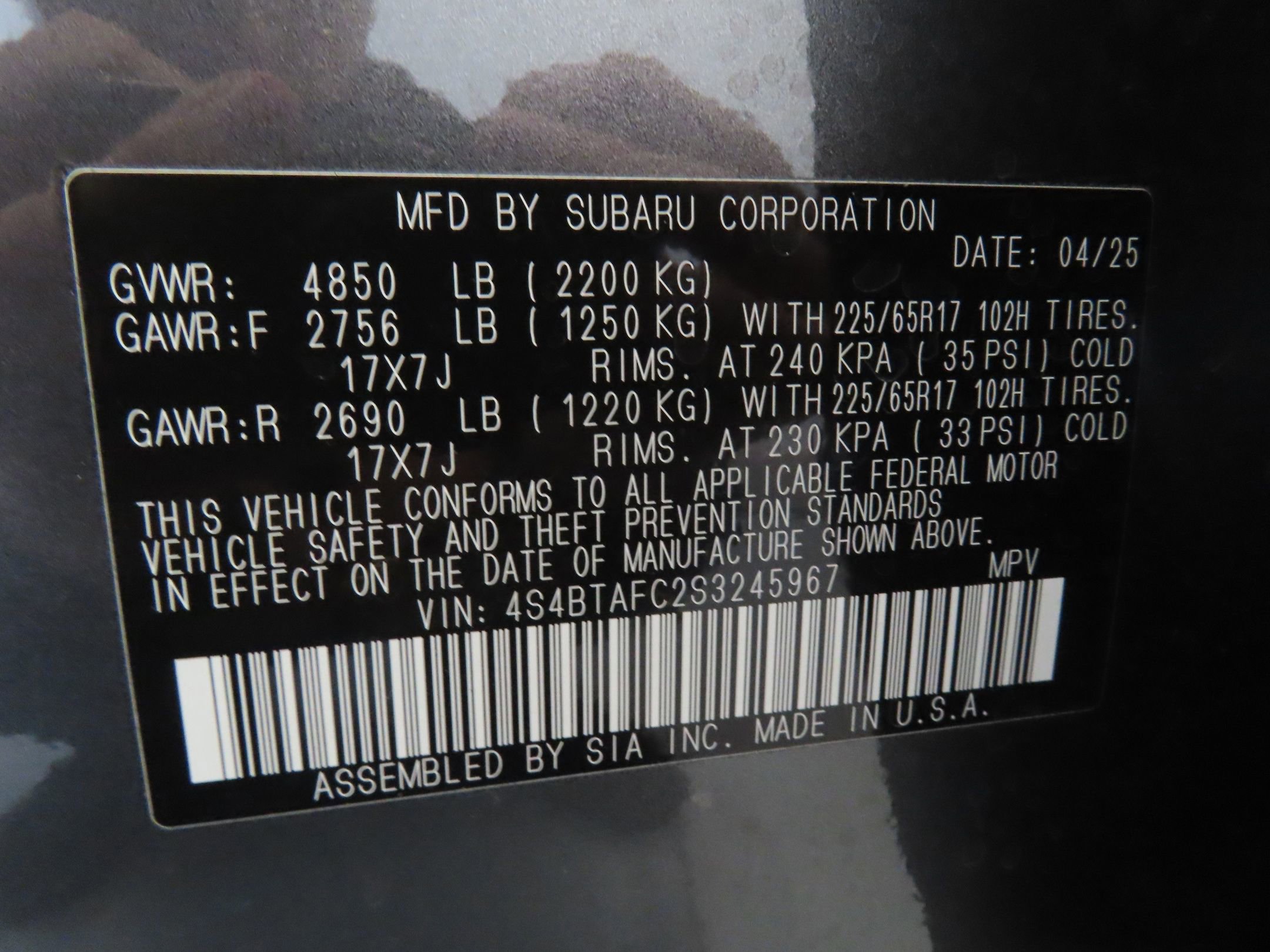 Certified 2025 Subaru Outback Premium w/ Popular Package #1 image 31