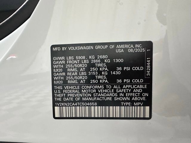 New 2026 Volkswagen Atlas SE image 43