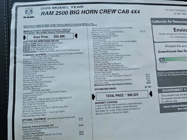 New 2026 RAM 2500 Big Horn image 18