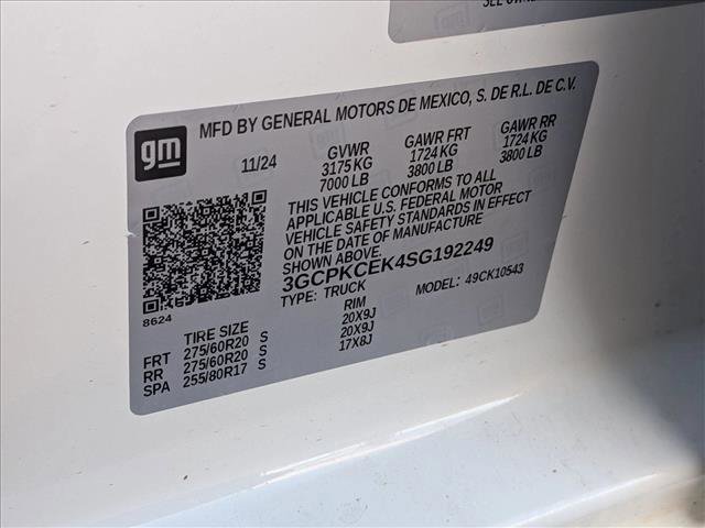 Used 2025 Chevrolet Silverado 1500 Custom Trail Boss w/ Turbomax Blackout Package image 23