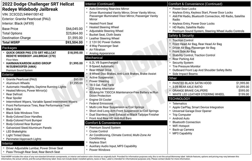Used 2022 Dodge Challenger SRT Hellcat image 5
